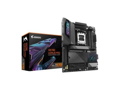 GIGABYTE X870E AORUS PRO AM5 LGA 1718, ATX, DDR5, 4x M.2, PCIe 5.0, USB4, Wi-Fi - Image 1 of 4