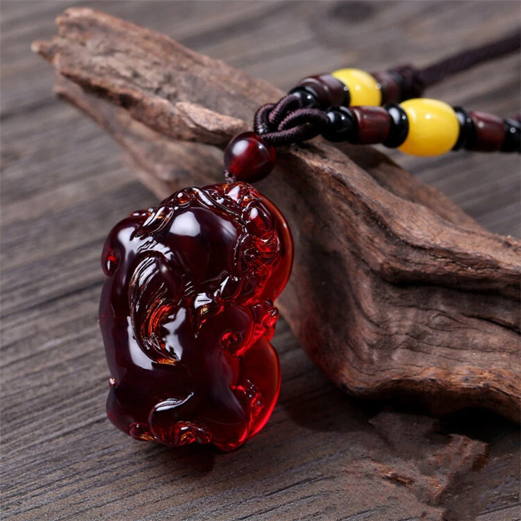 Blood Pearl Pendant Generation Amber Necklace Long Ethnic Fashion Sweater Chain - image 1 of 1