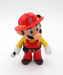 Super Mario Bro Mario Feuerwehrmann PVC Kunststoff Actionfigur Spielzeug Puppe Modell 9 - Bild 1 von 3