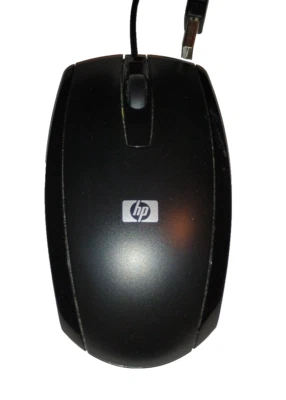 HP USB Wired Optical Mouse – 3-Button – Black – Plug & Play – Tested – PC/Laptop - Image 1 of 3