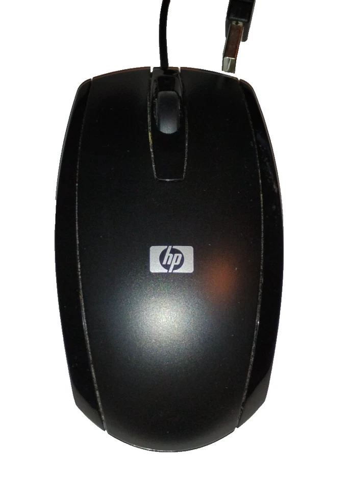 HP USB Wired Optical Mouse – 3-Button – Black – Plug & Play – Tested – PC/Laptop - Image 1 of 3
