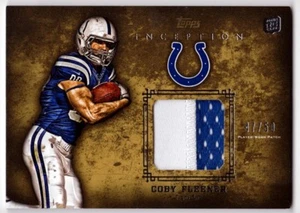 Coby Fleener 2012 Topps Inception 2-Color PATCH Indiannapolis Colts RC #'d 47/50 - Picture 1 of 1
