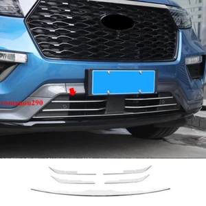 For Ford Explorer 2020-2022 Stainless Chrome Front Bumper grill Trim Strip Cover - Picture 1 of 5