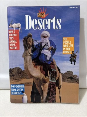 Kids Discover Magazine February 1993 Deserts *Laminated Foto 1 de 4