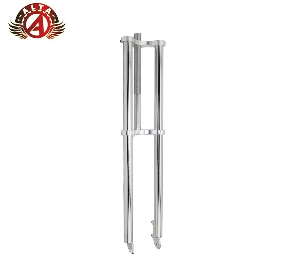 ALTA Chopper Bicycle Fork 1" Threaded 30" Long Disk Brake Mount Chrome - Image 1 of 1