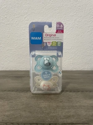 Chupete MAM Original 0-6 Meses Colección Mate Colores de la Naturaleza Paquete de 2 Foto 1 de 4