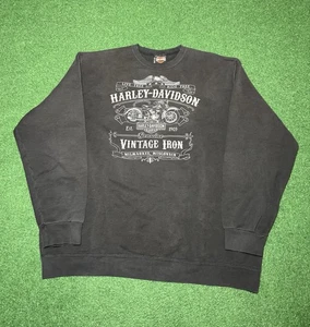 Sudadera pulóver Harley Davidson cuello redondo motocicleta motociclista XL para hombre  - Imagen 1 de 7