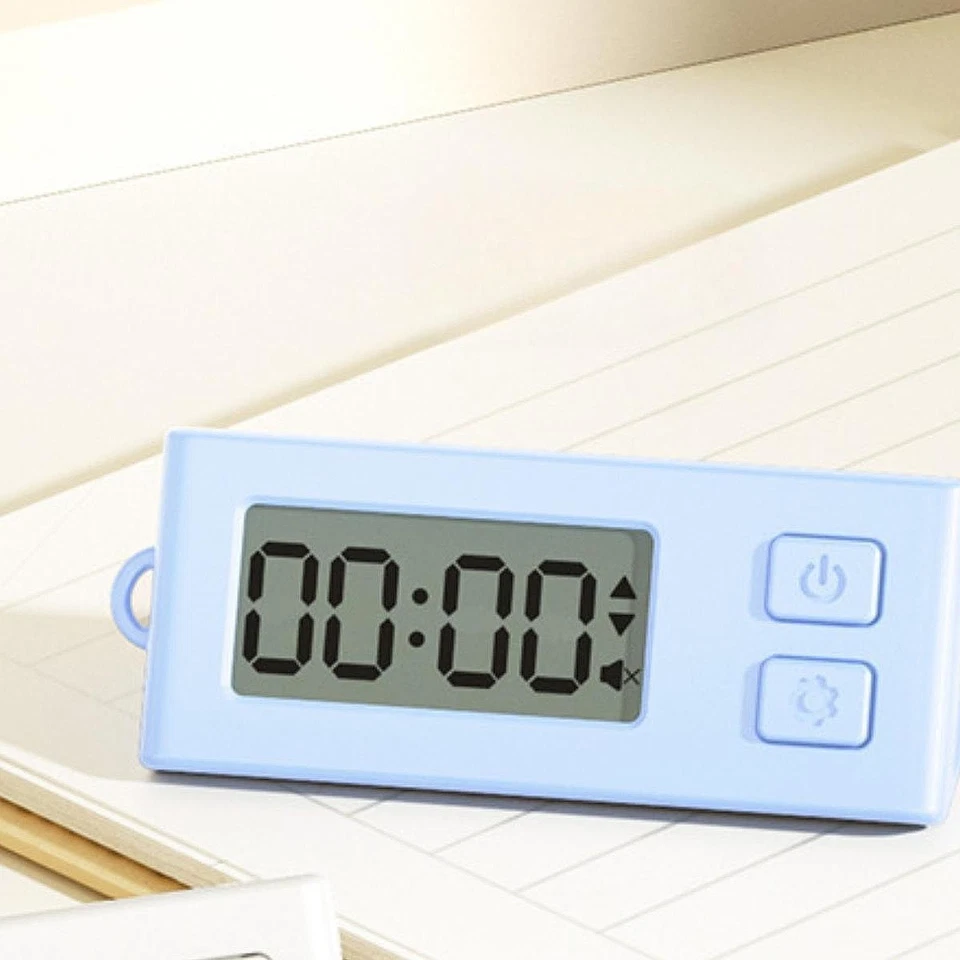 Small Digital Timer Kitchen Timer Silent Mini Clock Loud Alarm Portable LCD - Image 1 of 1
