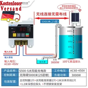 English Version Wireless Remote Water Level Controller Pump Tank Water Tower 220 - Bild 1 von 14
