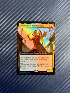 MagicCon 2025 Atlanta Promo Sokka Magic The Gathering, Bold Boomeranger Foil Avatar Exclusivo - Imagen 1 de 2