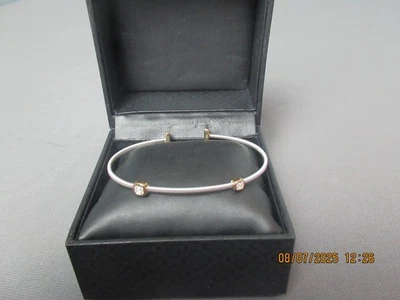 Nuevo Brazalete Brazalete Lafonn - Estrás Transparente con Chapado en Oro y Plata g5 sb Foto 1 de 4