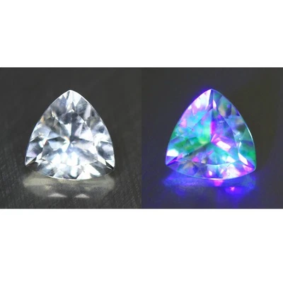 0.42 Cts "Antiguo 100% Natural Mexicano Sin Tratar Uv Cambio de Color HIALITA Ópalo" Foto 1 de 4