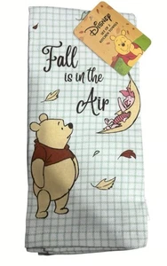 NUEVO Winnie the Pooh 2 Pk 16"x26" Toallas de Cocina Hoja de Otoño Otoño Está en el Aire - Imagen 1 de 4
