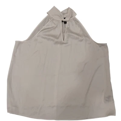 NWT Worthington Womens White High Neck Halter Keyhole Neck Blouse Top XXL - Image 1 of 4