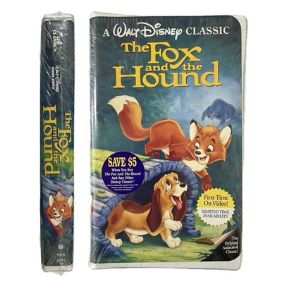The Fox and the Hound (VHS, 1981) Black Diamond The Classics - NEW SEALED - Image 1 of 4