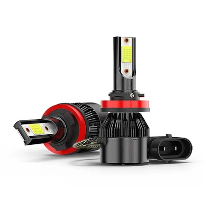 2-Sides H11 LED Headlight Kit Low Beam Bulbs Super Bright 36000LM 6000K White - Image 1 of 4