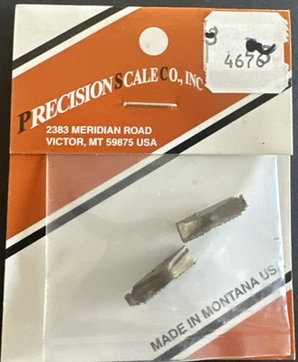 Precision Scale Co. O Scale #4676 Brass Style 2 Rerail Frogs 2 Pack NIP - Image 1 of 2