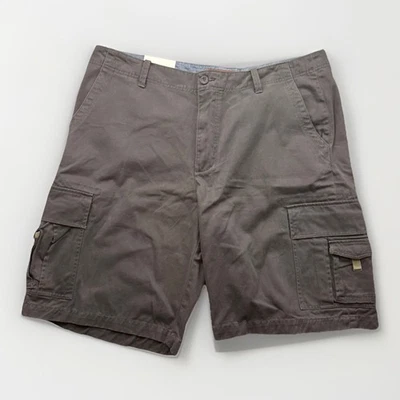 Pantalones Cortos Carga Bob Timberlake 42 Marrón Carbón 100% Algodón Exterior Senderismo Nuevos con Etiquetas Foto 1 de 4