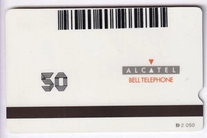 TEST CARTE CARD .. TURQUIE 50U ALCATEL BELL V° BRUXELLES BARCODE MINT/NEUVE - Picture 1 of 2