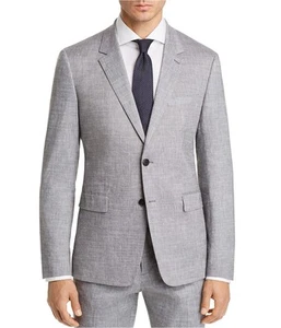 Theory Mens Gansevoort Two Button Blazer Jacket, Grey, 40 Regular - Picture 1 of 1