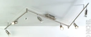 Ceiling With System Flexible A 6 Lights Modern Chrome Coll Plt PL5730-6C - Picture 1 of 1