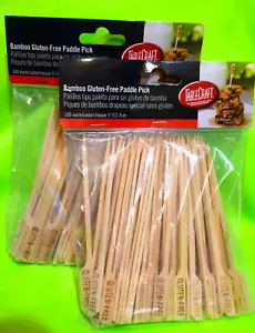 TableCraft BAMP35G Bamboo 5" Gluten Free Paddle Pick * NEW * (2 Packs) 200 Picks - Picture 1 of 4