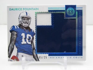 DAURICE FOUNTAIN 2019 ENCASED ROOKIE RC JUMBO PATCH #05/25! COLTS!! - Picture 1 of 2