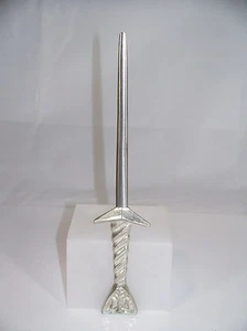 ZINN BRIEFÖFFNER "SCHWERT" Länge ca. 18 cm Qualitätshandarbeit neu. Briefmesser - Bild 1 von 3