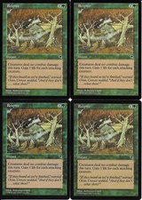 MTG: RESPITE Tempest COMMON; played, Excellent condition x4
