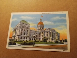 Indiana State Capitol Indianapolis Indiana - alte Postkarte - Bild 1 von 2