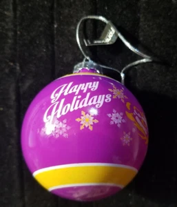 LSU Tigres Ornamento Púrpura Corona Top Colgante Felices Fiestas Fútbol Colegial - Imagen 1 de 7