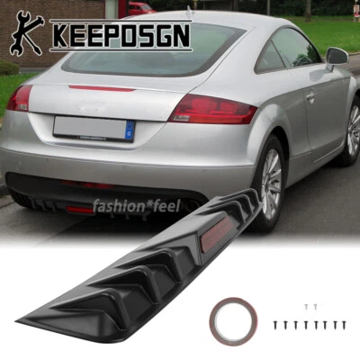 For Audi TT RS TTS Rear Bumper Diffuser Splitter w/ Reflective Strip Tail Light - Изображение 1 из 4