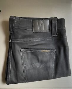 Nudie Jeans Lean Dean Black Jeans Men's Size 33x30