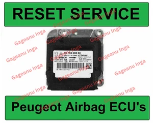 PEUGEOT 207 208 2008 308 3008 AIRBAG ECU CRASH DATA RESET SERVICE - Picture 1 of 1