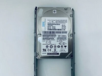 IBM 900GB 00Y2505 00MJ147 00Y2431 81Y3909 900GB 10K 6G 2.5" SAS V3700 HARD DRIVE - Image 1 of 4