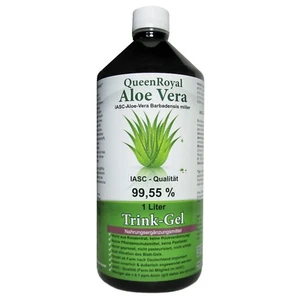 QueenRoyal Aloe Vera Trink Gel 99.55% pur 1 Liter Flasche. 30255-G - Bild 1 von 5