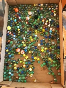 Grande lotto 6 sterline di marmi vintage/antichi #d - Foto 1 di 8