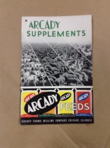 Folleto original Arcady Supplements Arcady Feeds 1938 INV-P631 - Imagen 1 de 5