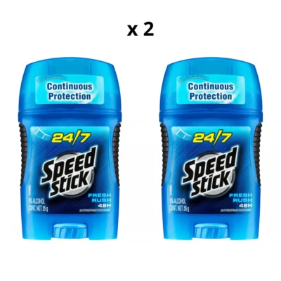 2 x Mennen Speed Stick Fresh Rush Antiperspirant Deodorant 55g - image 1 of 3