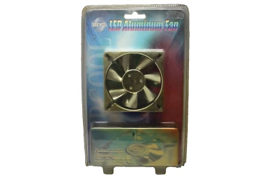 EverCool CLB-8025-4LD1 80mm x 80mm x25mm 4 Red / Blue / Green /Orange LED Fan - Image 1 of 2
