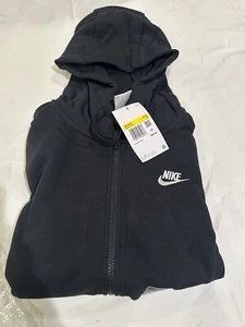 Nike Woman Zip-Up Hoodie Black -Small New - Picture 1 of 4