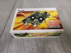 New Areca ARC1222-SAS Ver: 1.2 Raid 8i Controller Card with Low And High Profile - Picture 1 of 10