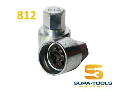 Original Audi Radsicherung Felgenschloss 812 N Schlüssel Nuss Wheel Lock Key - Bild 1 von 4