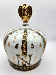Armagnac Sempé Napoleon Crown France Large Empty Limoges Porcelain Decanter - Picture 1 of 6