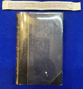 1866 SWINBURNE'S POEMS HARD COVER Poems & Ballads (First Series) - Picture 1 of 18