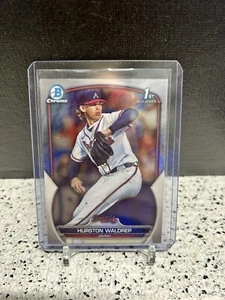 2023 Bowman Draft #BDC-112 Hurston Waldrep Bowman 1ra base cromado bravos - Imagen 1 de 2