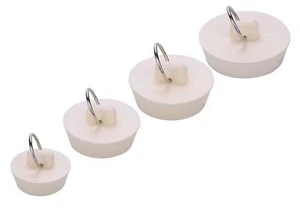 4 PCS Rubber Drain Stopper Bathroom Sink Bath Tub Kitchen Stoper Plugs 4 SIZES - Picture 1 of 7