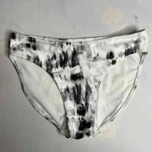 Melrose and Market Girls' Bathing Suit Bottoms 14 Black White Tie Dye Swim - Picture 1 of 4