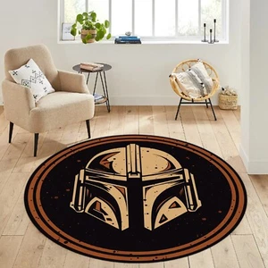 Starwars Rug,Starwars,Star wars Pattern Rug,Starwars Round Rug,Kids Room Rug, - Picture 1 of 10