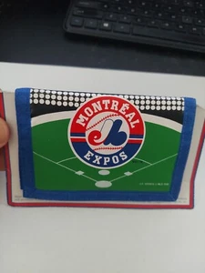 Vintage Montreal Expos Tri-fold Wallet w/ coin pocket MLB Baseball 1998 - Picture 1 of 5